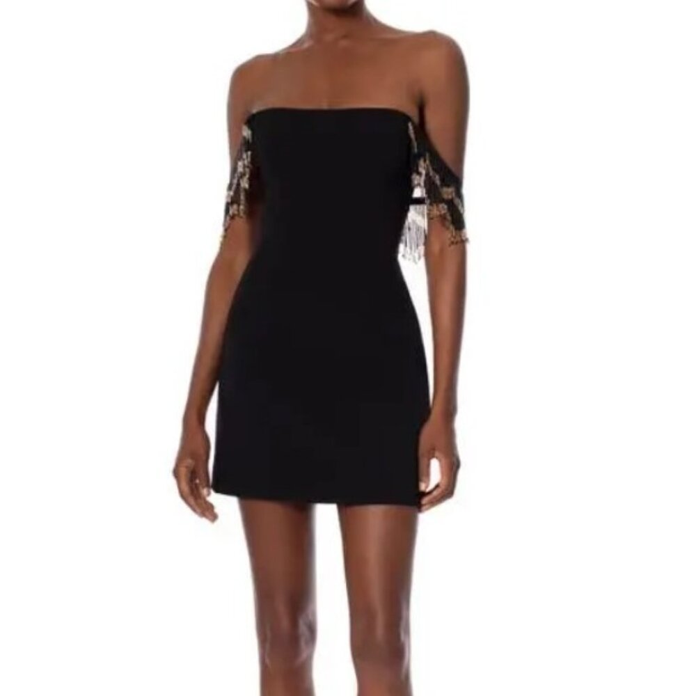 NWT $395 Helsi Cleo Fringed Beaded Mini Dress
